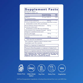Pure Encapsulations Complément Alimentaire 60 Capsules - vue arrière