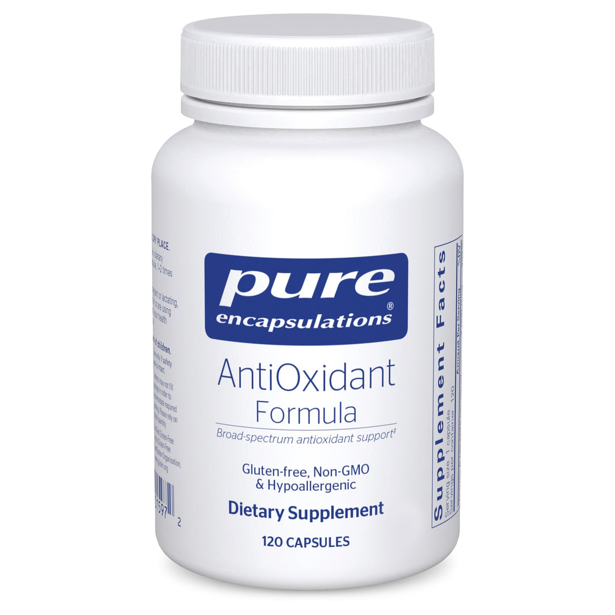 Pure Encapsulations Complément Alimentaire Antioxydant 120 Capsules vue de face