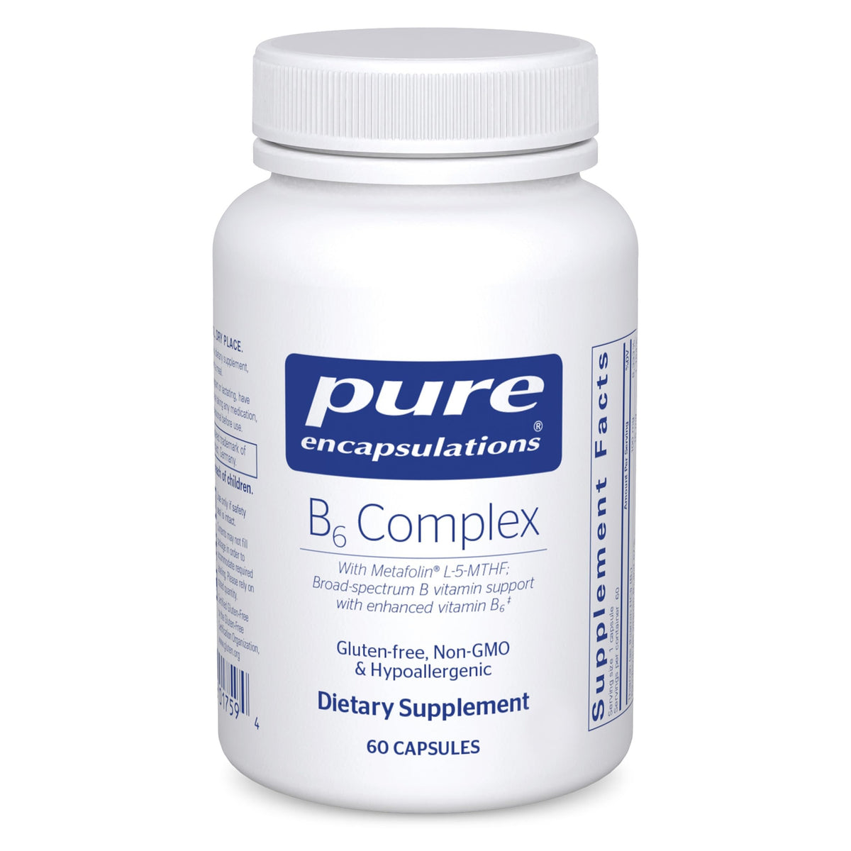 Pure Encapsulations Complexe B6 60 capsules vue avant