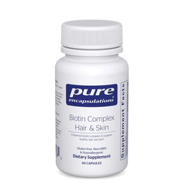 Pure Encapsulations Complexe Biotine 60 capsules vue de face