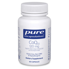 Pure Encapsulations CoQ10 120 mg 60 capsules front view