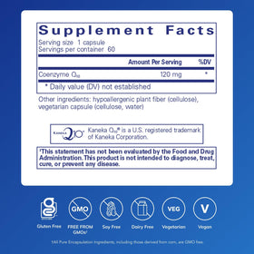 Pure Encapsulations CoQ10 60 capsules side view