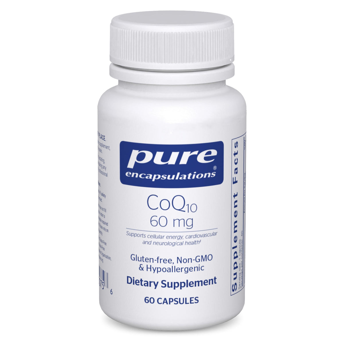 Pure Encapsulations CoQ10 60 mg capsules front view