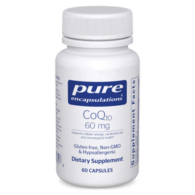 Pure Encapsulations CoQ10 60 mg capsules front view