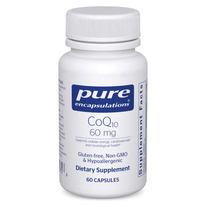 Pure Encapsulations CoQ10 60 mg capsules front view