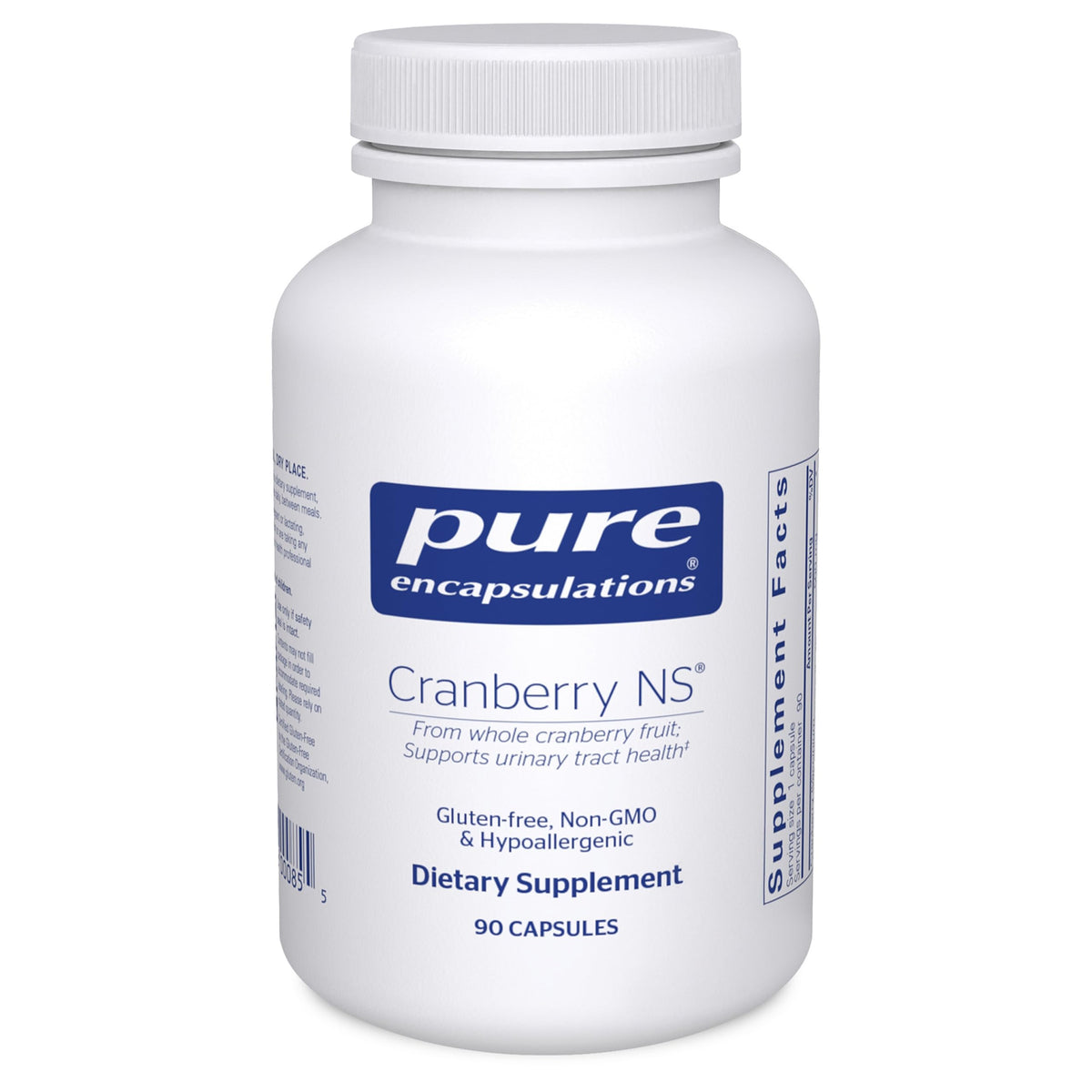 Pure Encapsulations Cranberry NS 90 Capsules vue avant