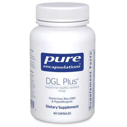 Pure Encapsulations DGL Plus 60 capsules vue avant