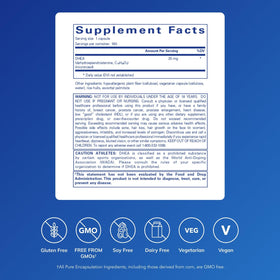 Pure Encapsulations DHEA 25 mg 180 Capsules côté
