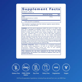 Pure Encapsulations DHEA 25 mg 60 capsules arrière