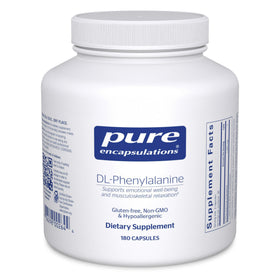 Pure Encapsulations DL-Phenylalanine 180 capsules vue de face