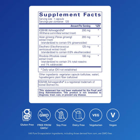 Pure Encapsulations Energy Xtra bottle side view