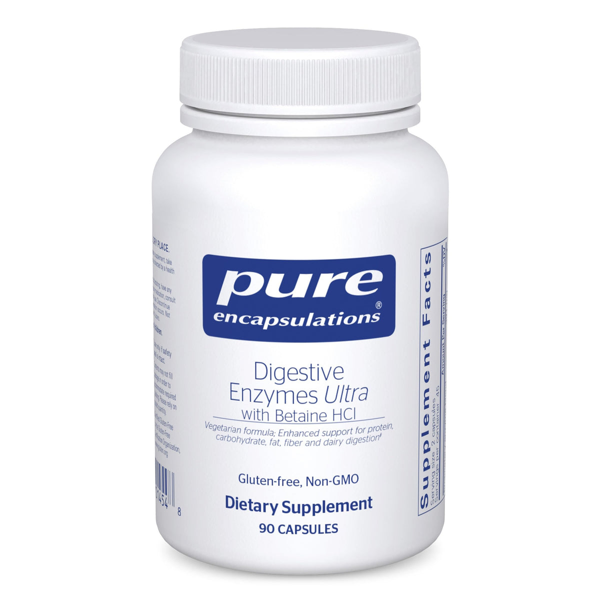 Pure Encapsulations Enzymes Ultra 90 Capsules vue de face