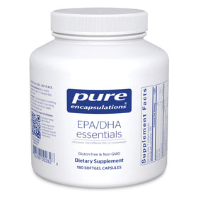 Pure Encapsulations EPA/DHA Essentials 180 capsules softgel avec emballage