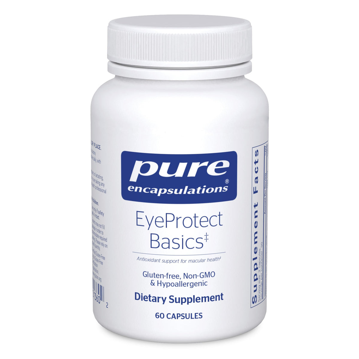Pure Encapsulations EyeProtect Basics 60 capsules vue de face