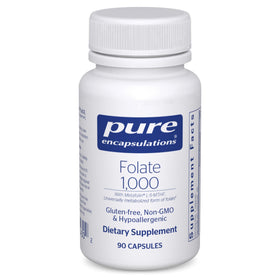 Pure Encapsulations Folate 1000 capsules vue avant