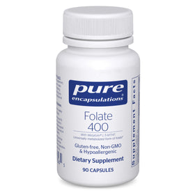 Pure Encapsulations Folate 400 90 capsules, emballage avant