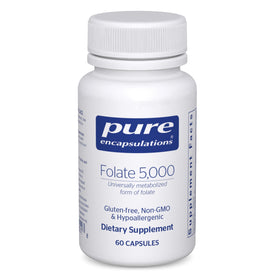 Pure Encapsulations Folate 5 000 60 capsules vue de face