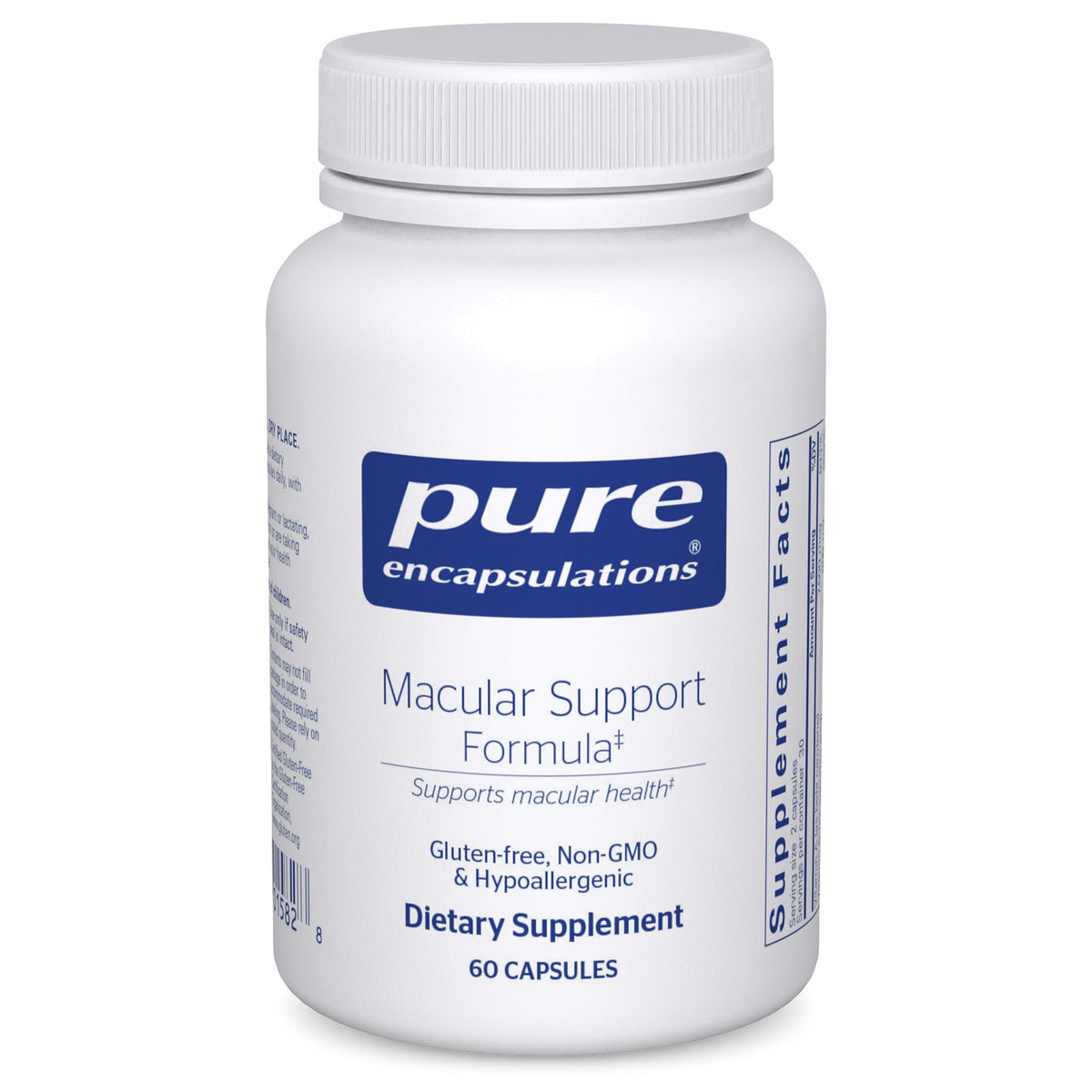 Pure Encapsulations Formule de Soutien Maculaire 60 capsules devant