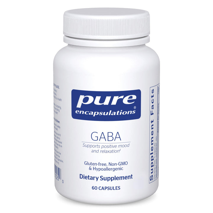 Pure Encapsulations GABA 60 capsules vue de face