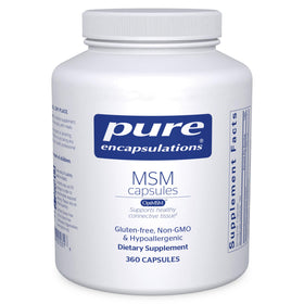 Pure Encapsulations gélules MSM 360 gélules vue de face