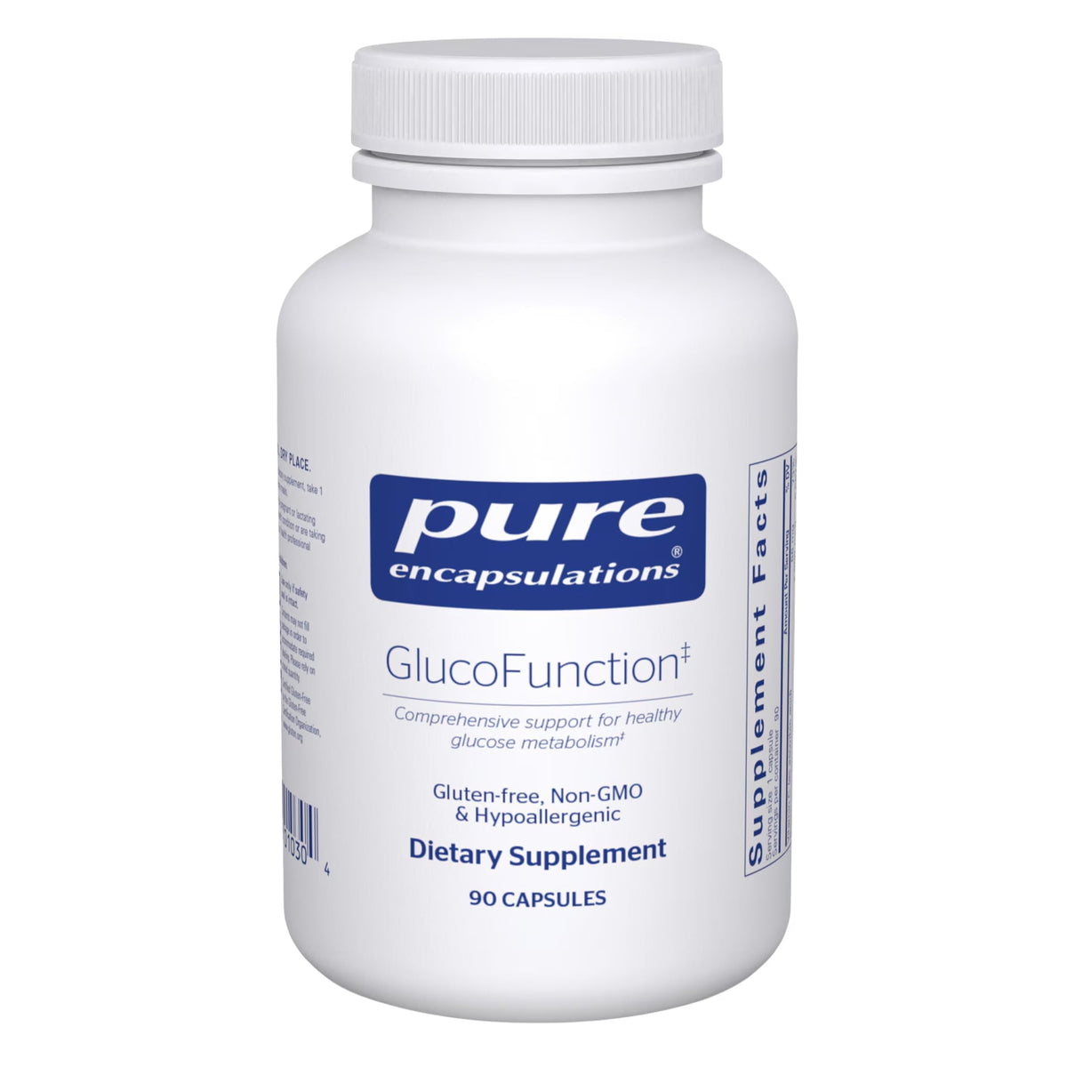 Pure Encapsulations GlucoFunction 90 capsules, vue avant