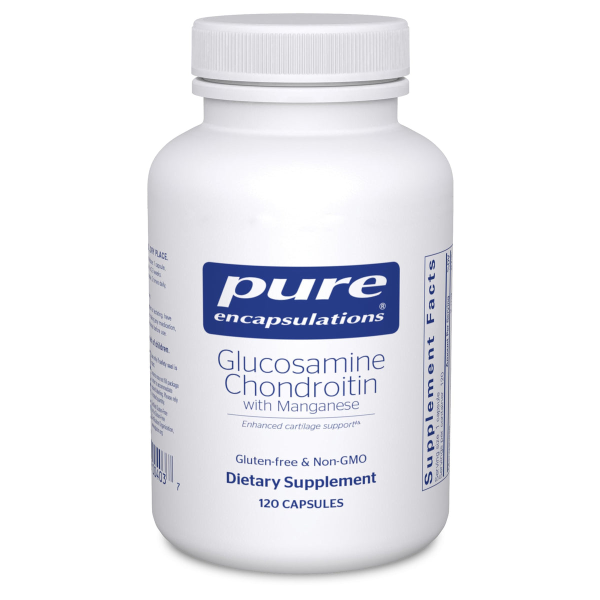 Pure Encapsulations Glucosamine Chondroitin 120 Capsules vue avant