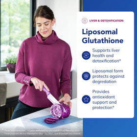 Pure Encapsulations Glutathione Liposomal capsule close-up