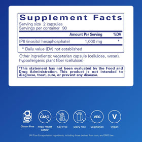 Pure Encapsulations IP6 180 capsules vue arrière