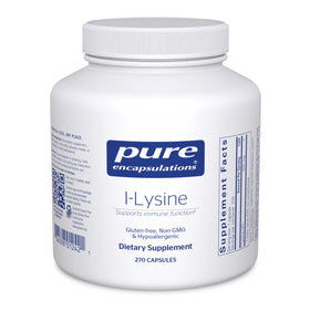 Pure Encapsulations L-Lysine 270 capsules vue avant