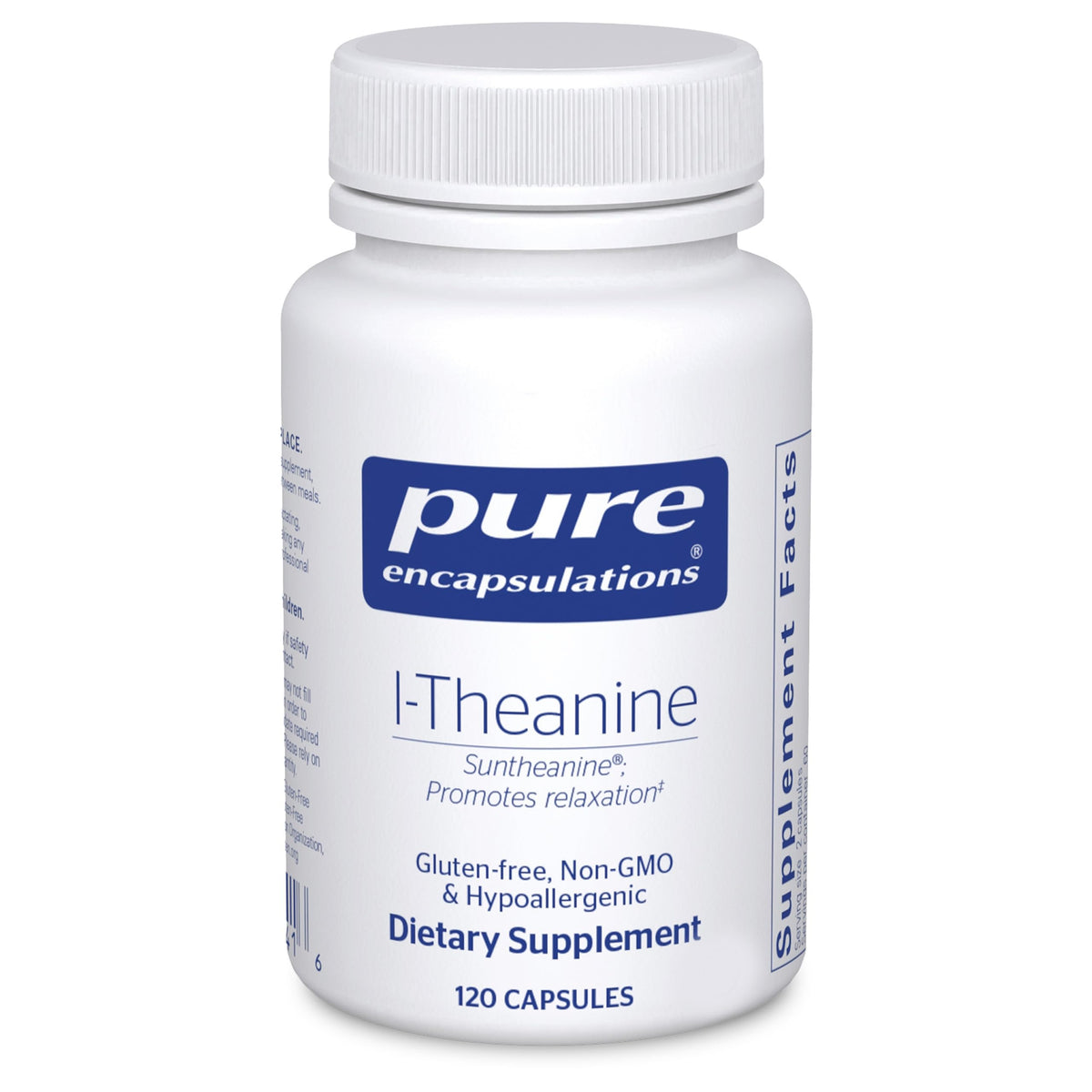 Pure Encapsulations L-Theanine 120 capsules vue de face