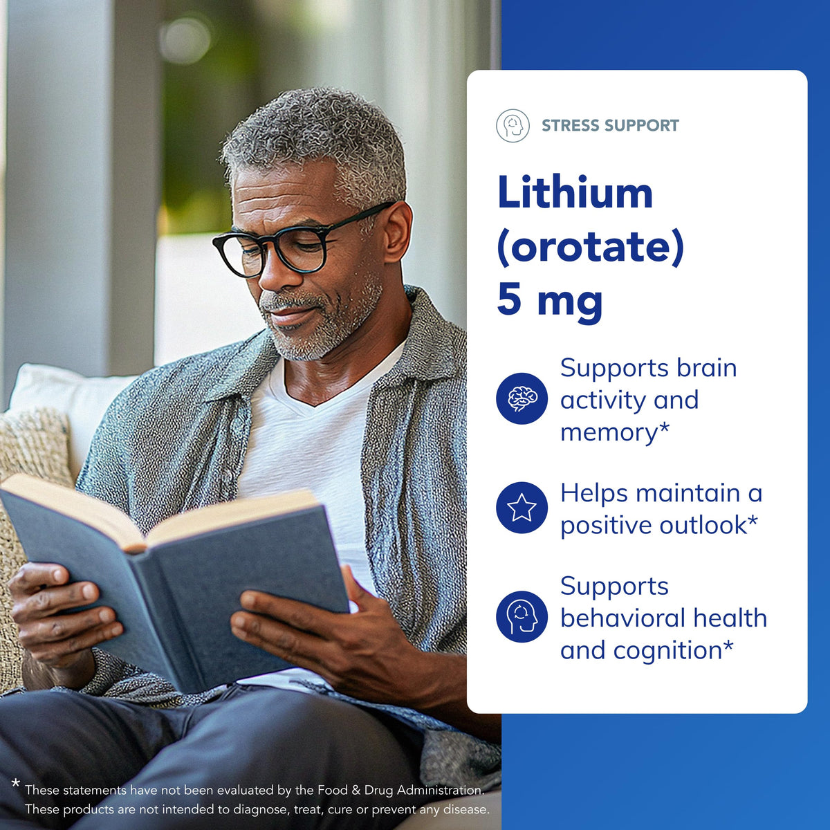 Pure Encapsulations Lithium Orotate 5 mg étiquette avec ingrédients
