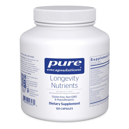Pure Encapsulations Longevity Nutrients 120 Capsules vue avant