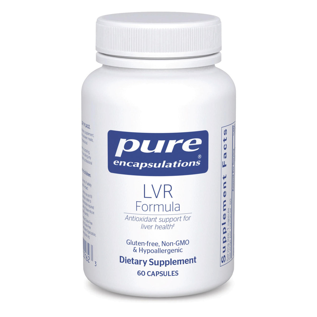 Pure Encapsulations LVR Formula 60 Capsules vue de face