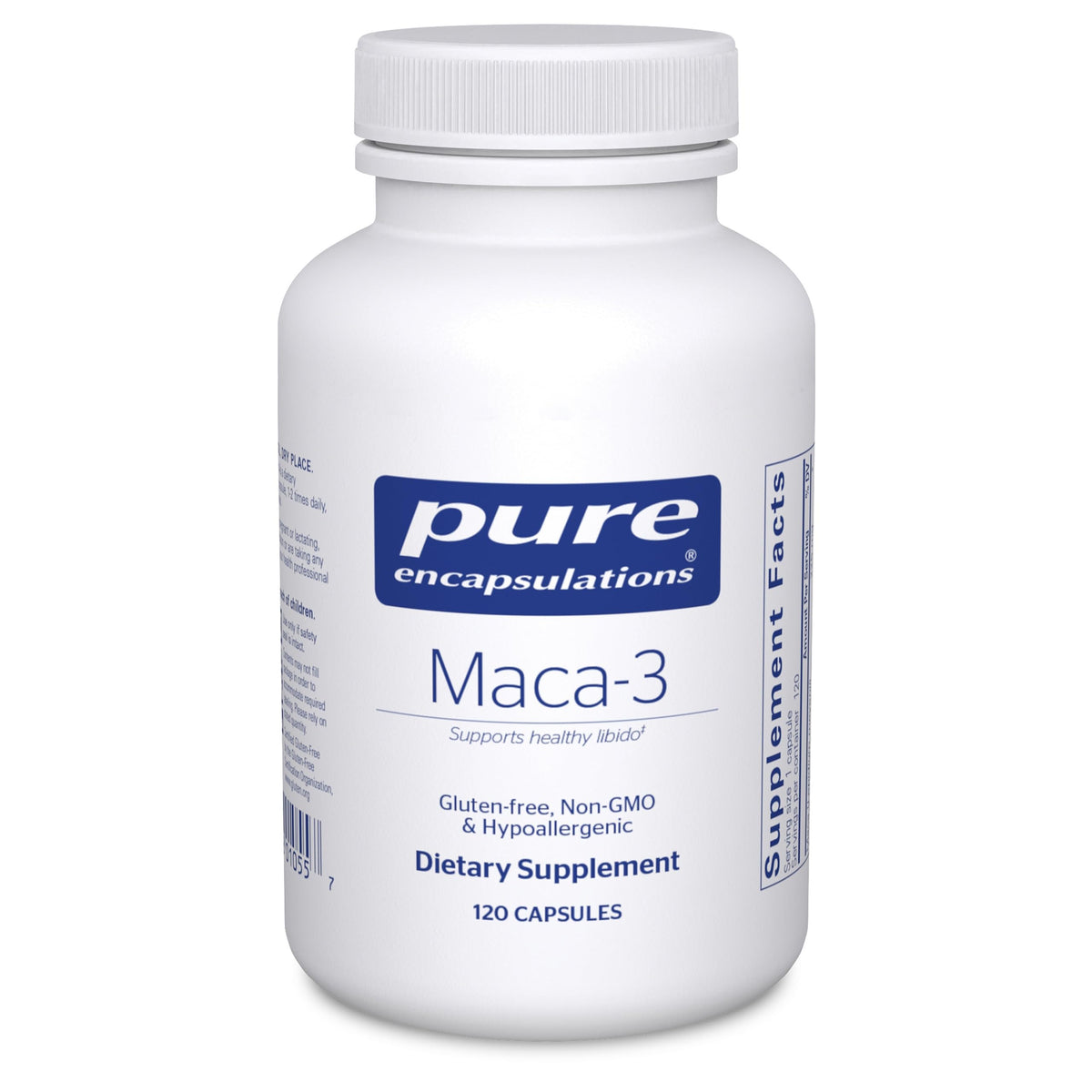 Pure Encapsulations Maca-3 120 capsules vue de face