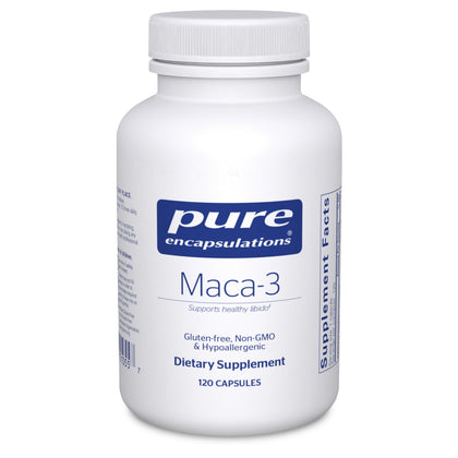 Pure Encapsulations Maca-3 120 capsules vue de face