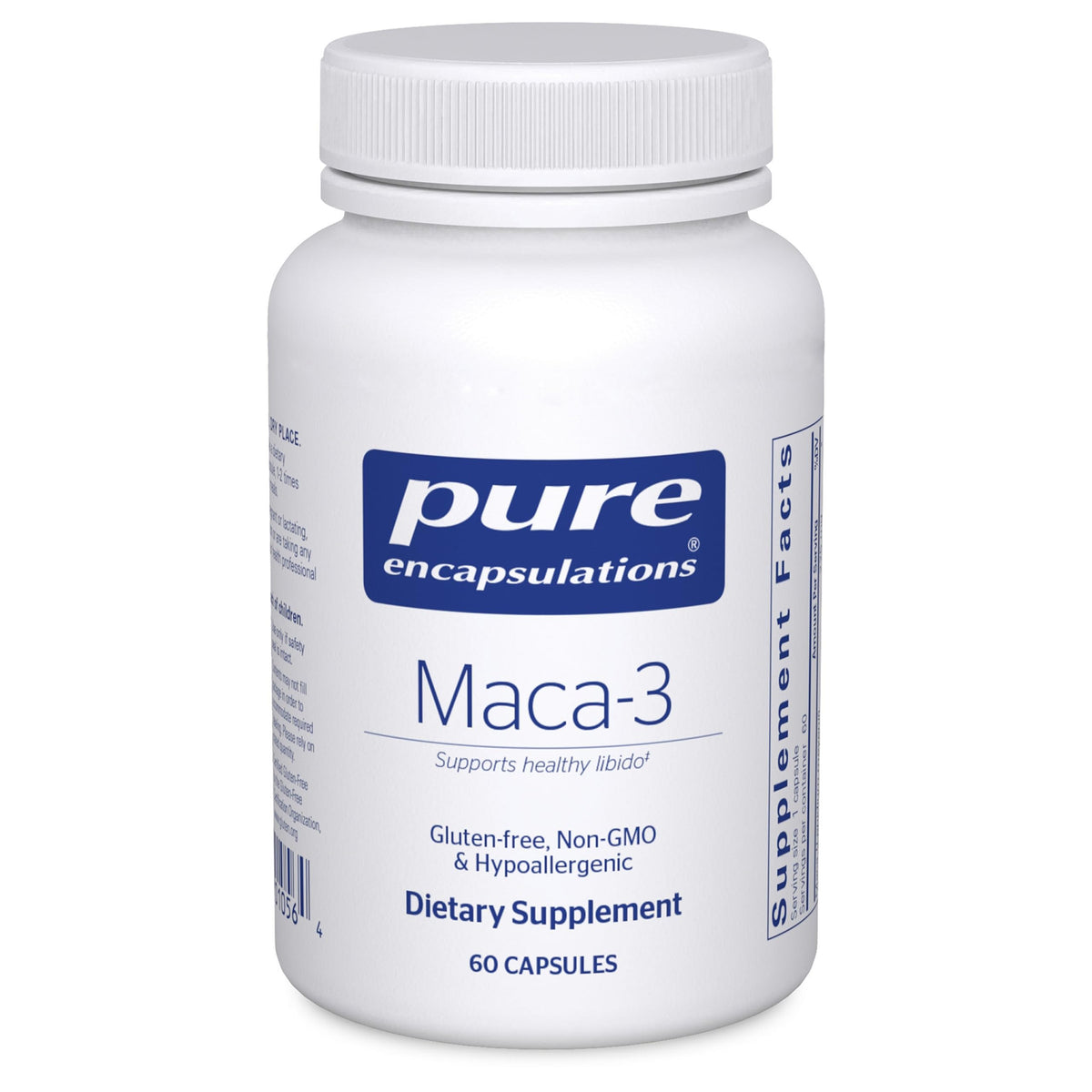 Pure Encapsulations Maca-3 60 capsules vue de face