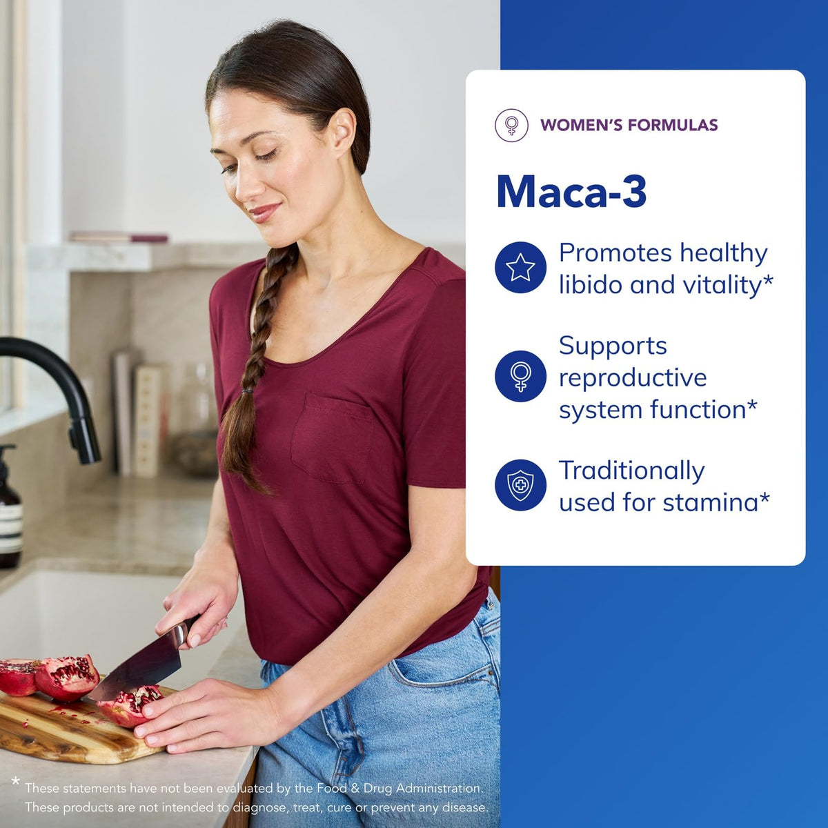 Pure Encapsulations Maca-3 capsules sur une table
