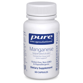 Pure Encapsulations Manganèse 60 capsules vue de face