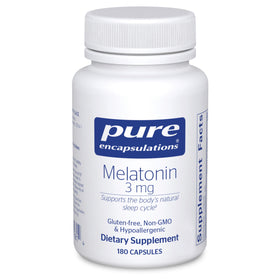 Pure Encapsulations Mélatonine 3 mg 180 Capsules - vue de face