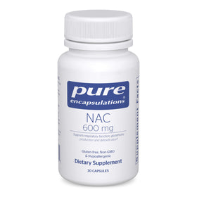 Pure Encapsulations NAC 600 mg 30 Capsules vue de face