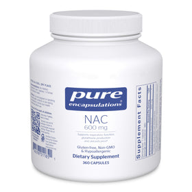 Pure Encapsulations NAC 600 mg 360 capsules vue avant