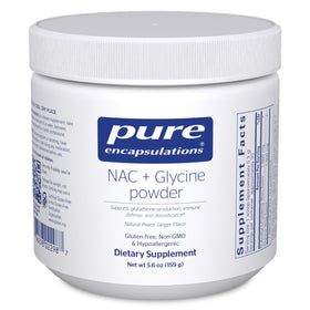 Pure Encapsulations NAC + Glycine Poudre 5,6 oz vue de face