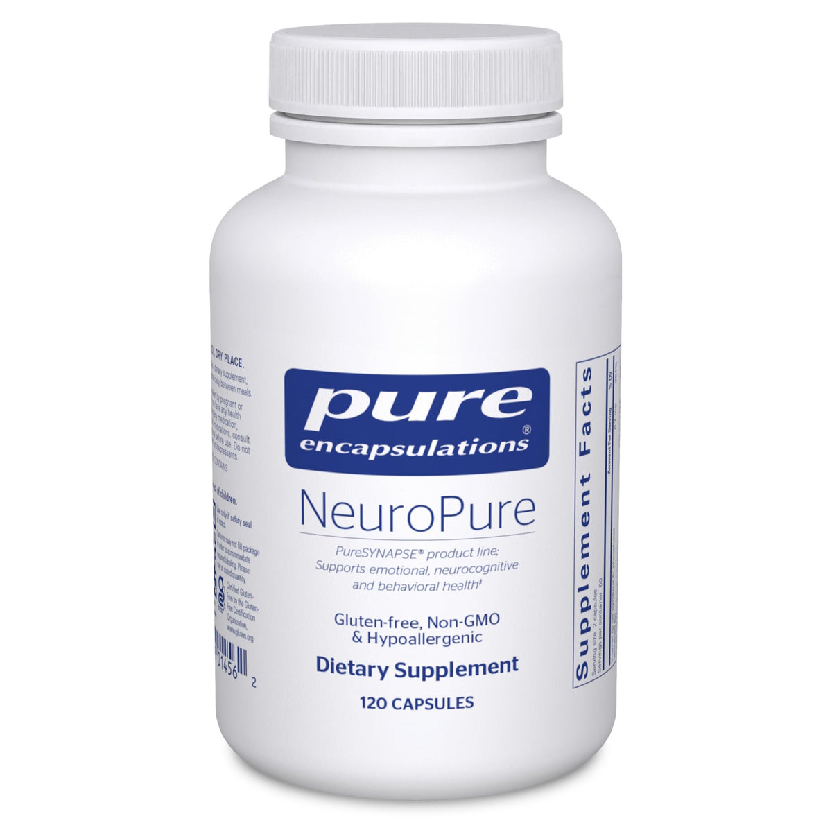 Pure Encapsulations NeuroPure 120 Capsules vue de face