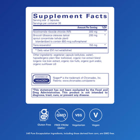 Pure Encapsulations NR Longevity 60 capsules vue de côté
