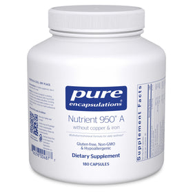 Pure Encapsulations Nutrient 950 A sans Cuivre ni Fer 180 Capsules - vue avant