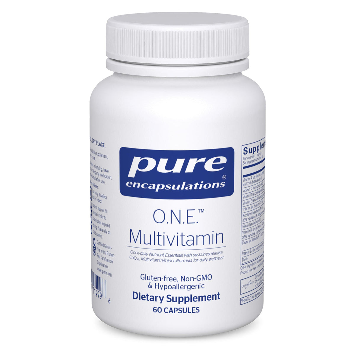 Pure Encapsulations O.N.E. Multivitamin 60 capsules vue de face