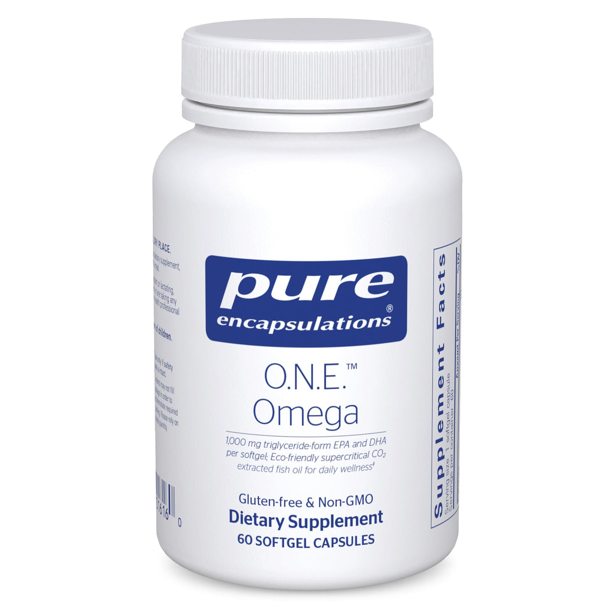 Pure Encapsulations O.N.E. Omega 1000 mg gélules molles vue de face