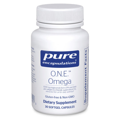 Pure Encapsulations O.N.E. Omega 30 capsules molles vue de face