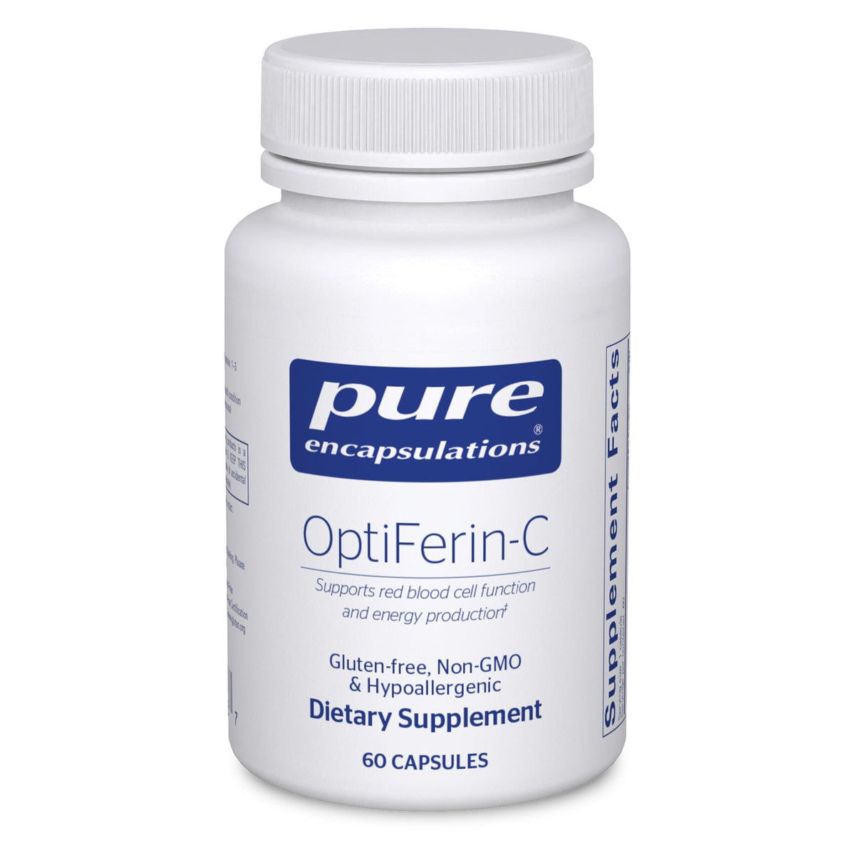 Pure Encapsulations OptiFerin-C 60 capsules vue de face