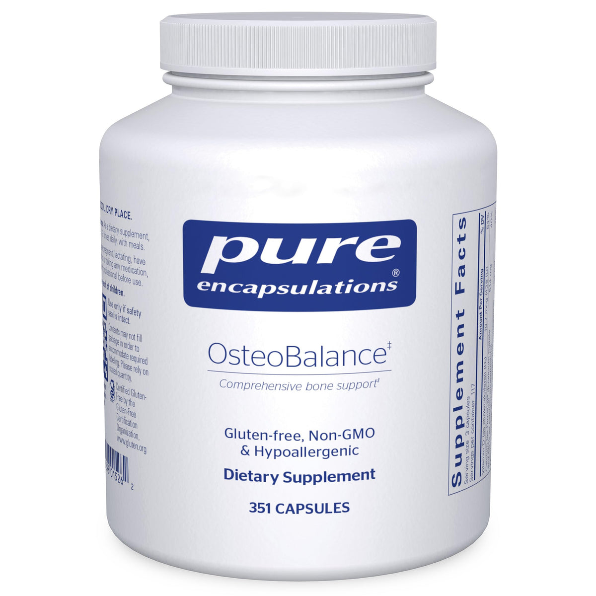 Pure Encapsulations OsteoBalance 351 Capsules front view